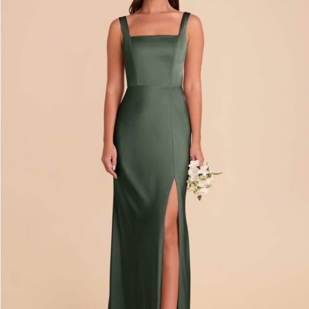 Birdy Grey Alex Convertible Dress in Eucalyptus (matte satin) includes bows.